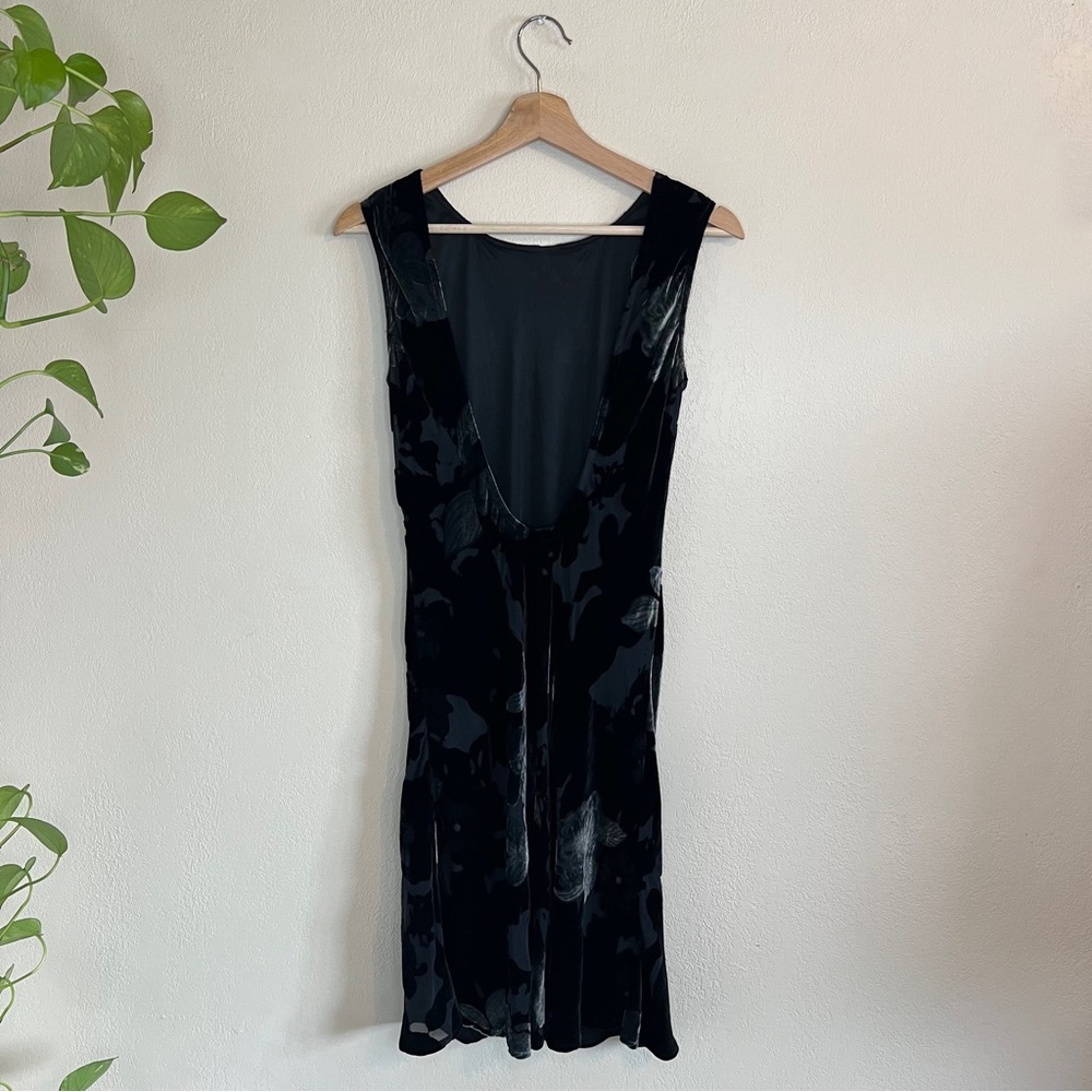 Vintage Benjamin A. Velvet Burnout Midi Dress - Picture 8 of 15